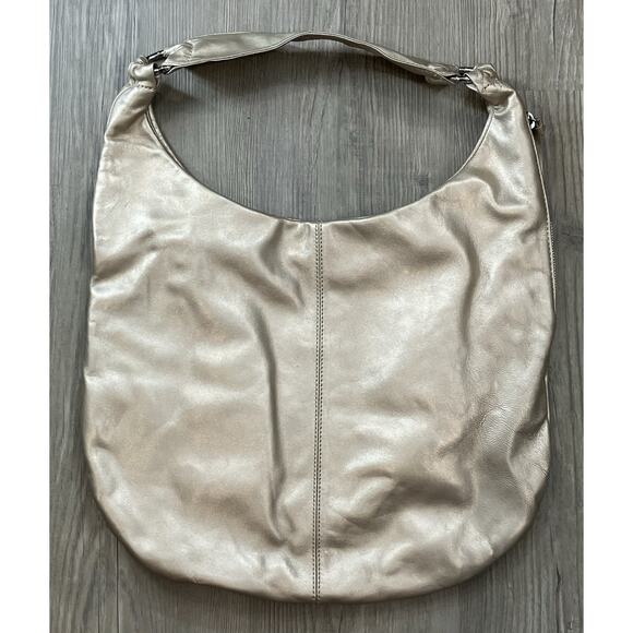 Hobo International Gabor Handbag Champagne Gold Metallic - Picture 1 of 12